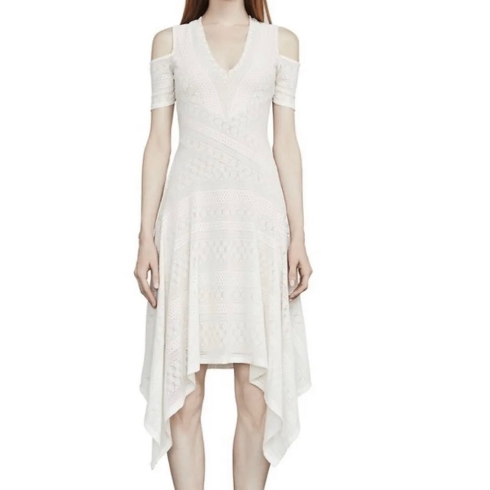 NWT BCBG Odette off white dress